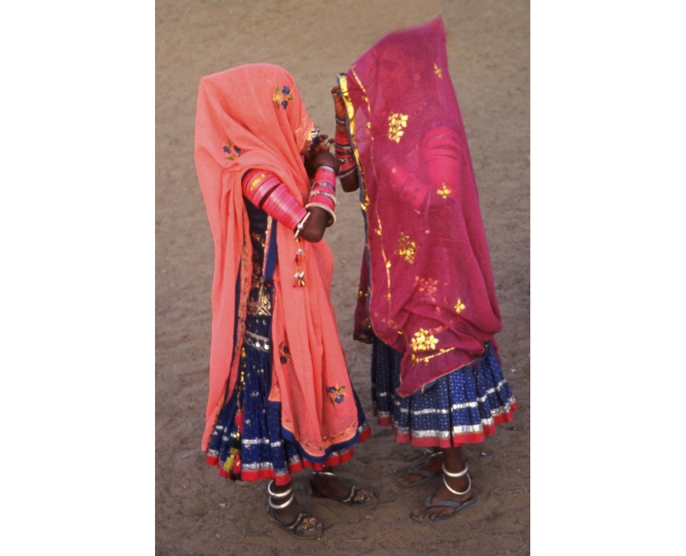 Veiled Rajasthani women