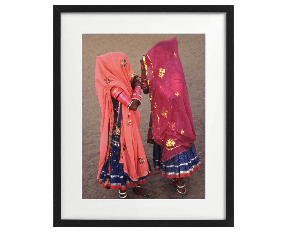 Veiled Rajasthani women